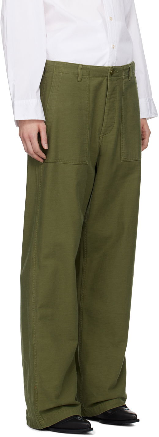 Cargo nohavice R13 R13 Utility Trousers Zelené | R13WR077-R109B, 1