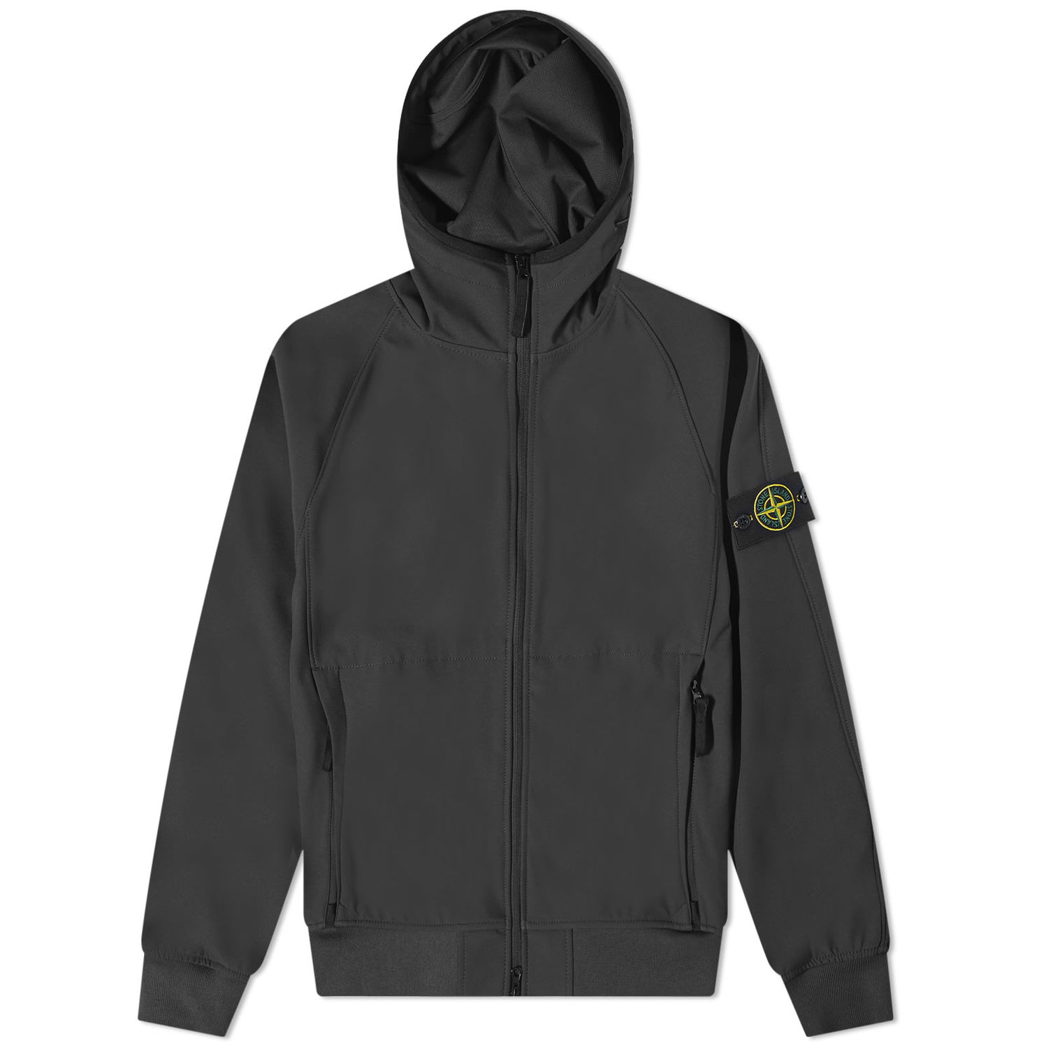 Vetrovka Stone Island Light Soft Shell-R Hooded Jacket Čierna | 781540927-V0029, 0
