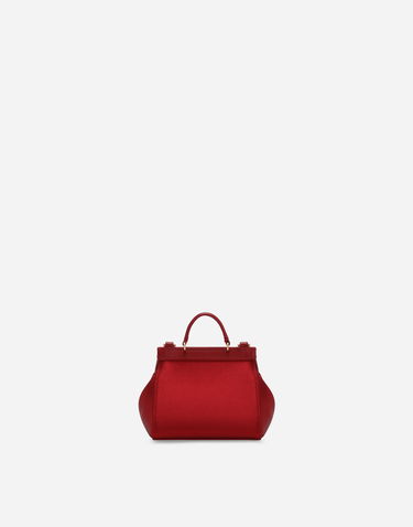Kabelka Dolce & Gabbana Dolce & Gabbana Mini Sicily Satin Handbag with Crystal Embellishments Červená | EB0003AB00080316, 2