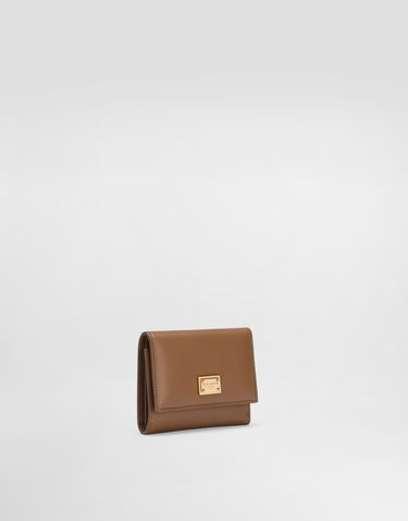 Peňaženka Dolce & Gabbana Dolce & Gabbana Plongé Calfskin Small Wallet Hnedá | BI0770A9S258Z093, 2