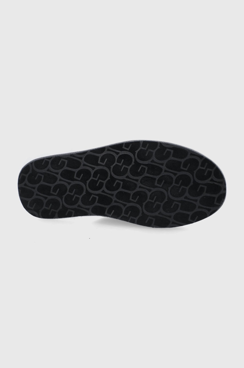 Men's Scuff Suede/Sheepskin Slippers - Dark Grey