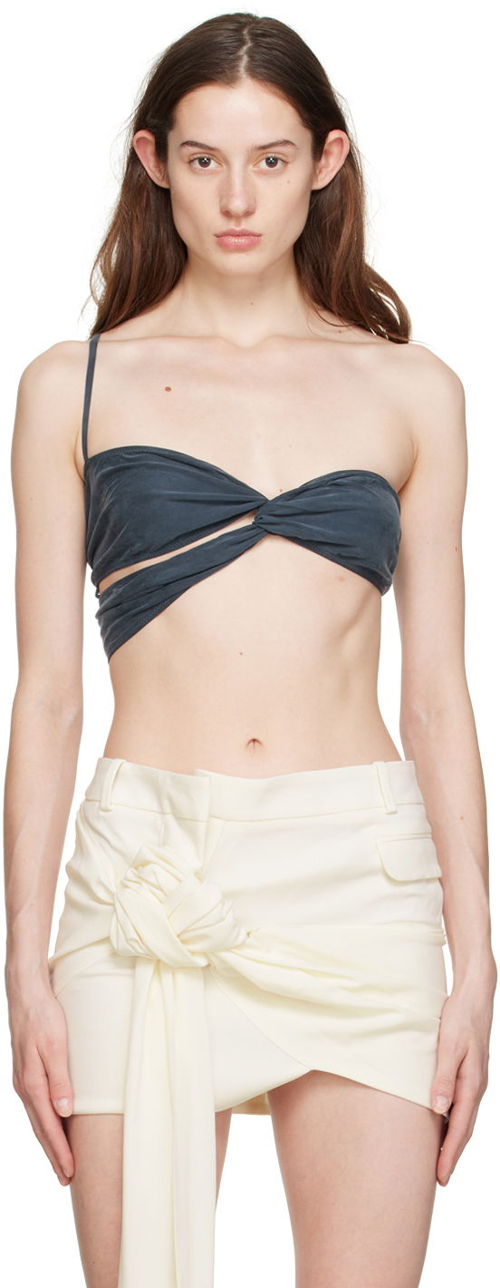 Tielko Jacquemus 'Le Bandeau Espelho' Tank Top Navy | 23E231JS055-2307, 0