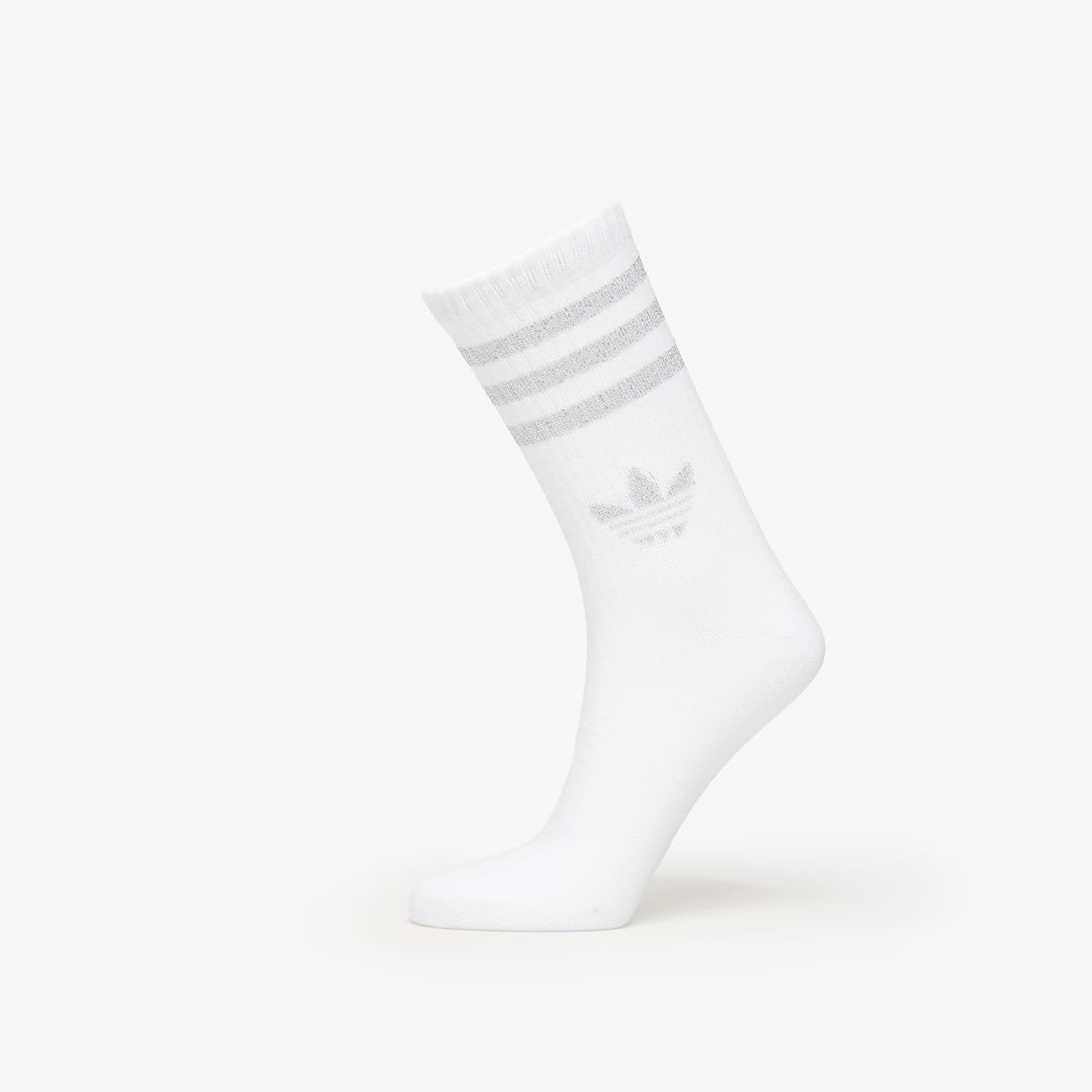 Ponožky adidas Originals adidas 3-Stripes Glitter Crew Socks 2-Pack Šedá | JX5204, 1