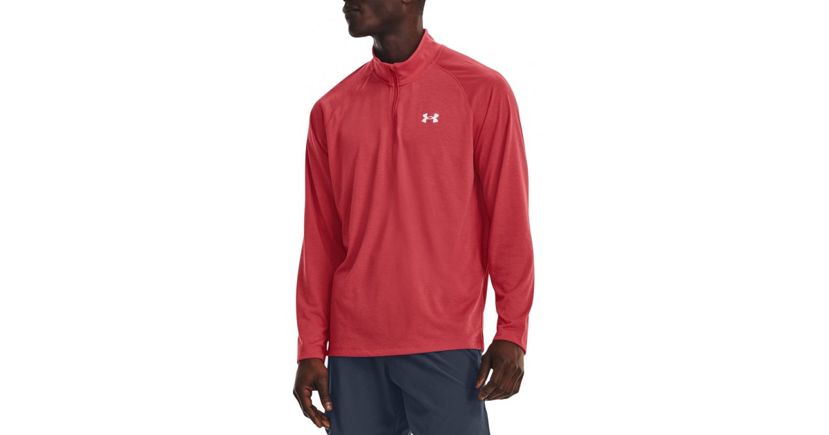 Tričko Under Armour Tee Streaker Half Zip Červená | 1361474-638, 1