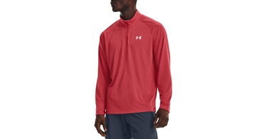 Tričko Under Armour Tee Streaker Half Zip Červená | 1361474-638, 1