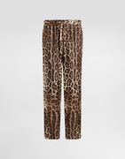 Dolce & Gabbana Silk Animal Print Pajama Pants
