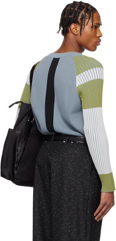 Sveter KIKO KOSTADINOV Kiko Kostadinov Inex Zip Cardigan Modrá | KKSS25KN03-114, 2