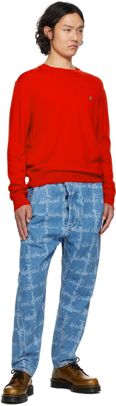 Džínsy Vivienne Westwood Vivienne Westwood Drunken Print Jeans Modrá | 3902000X-W014I-, 3