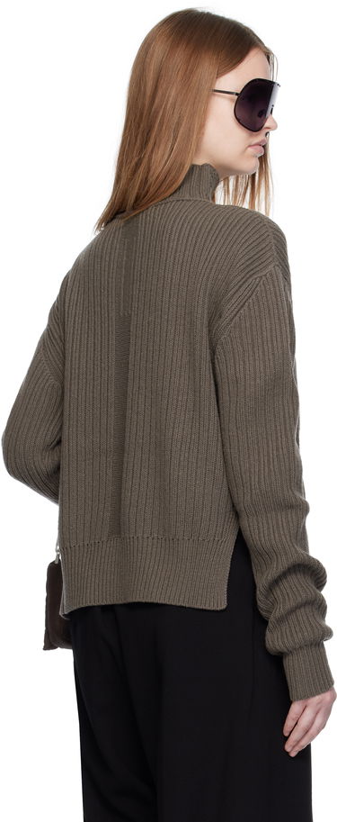 Sveter Rick Owens Rick Owens Concordians Fisherman Turtleneck Hnedá | RP02E4648 KWV, 2