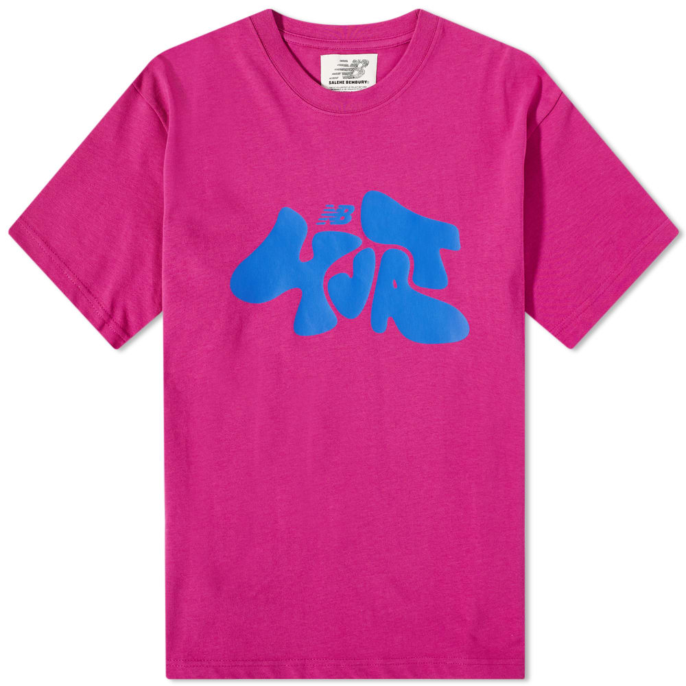 Tričko New Balance Salehe Bembury Logo Mania T-Shirt Ružová | MT11563-JJL, 0