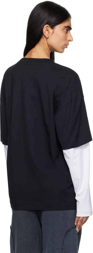 Tričko Études Double Sleeve T-Shirt Etudes Studio Čierna | H24MMTSH184-99, 2