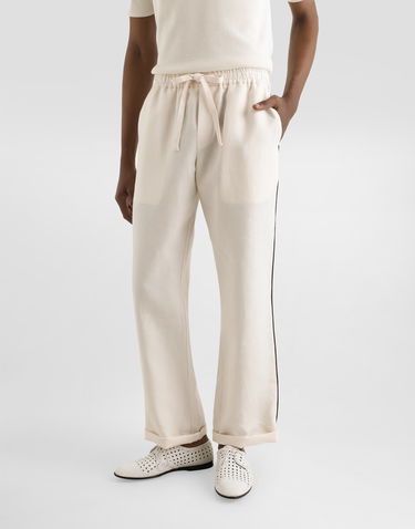 Pyžamo Dolce & Gabbana Dolce & Gabbana Linen Pajama Pants Biela | GVRMATFU4MCW0001, 3