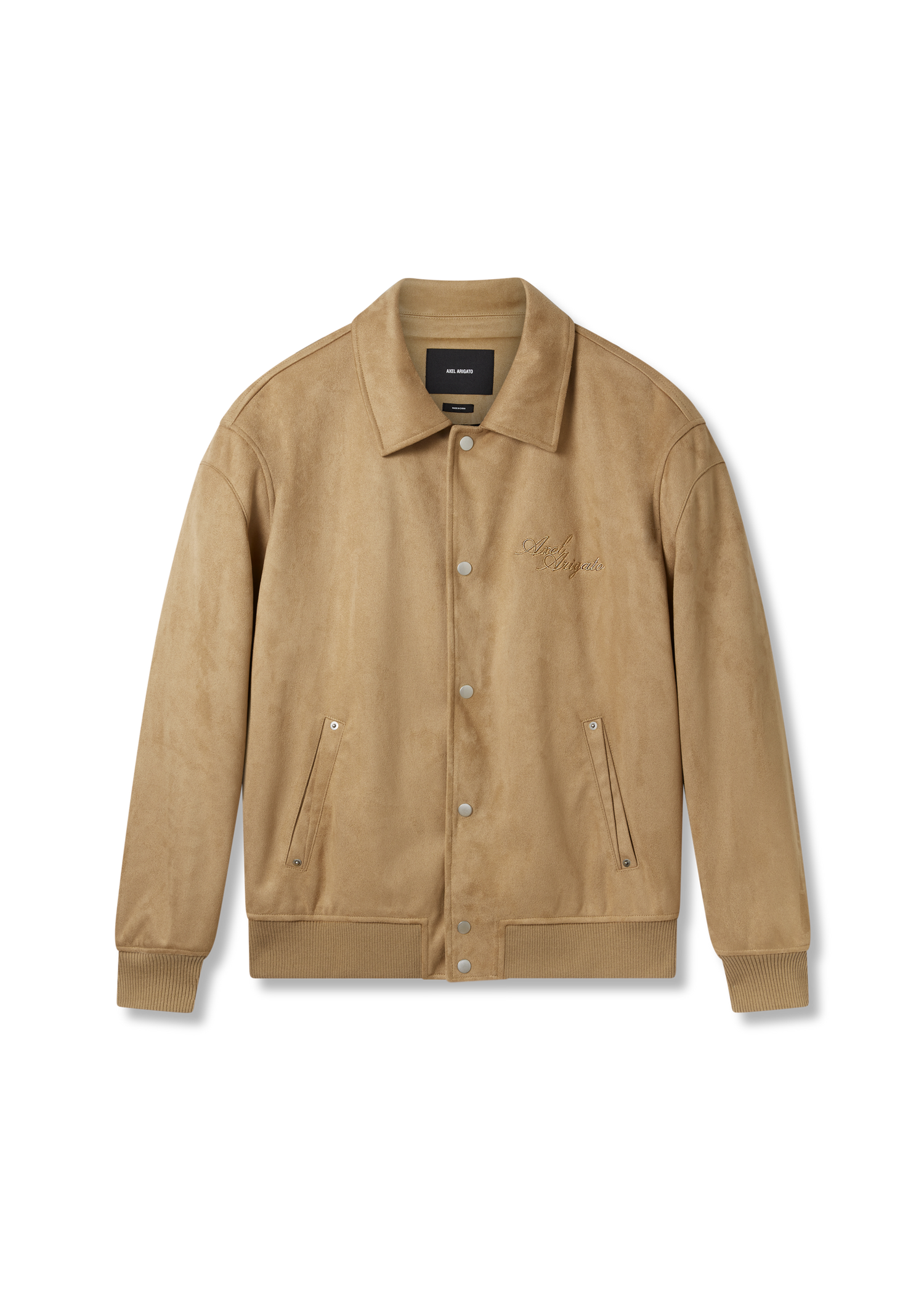 Bomber bunda AXEL ARIGATO Faux Suede Varsity Jacket Béžová | A2859002, 1