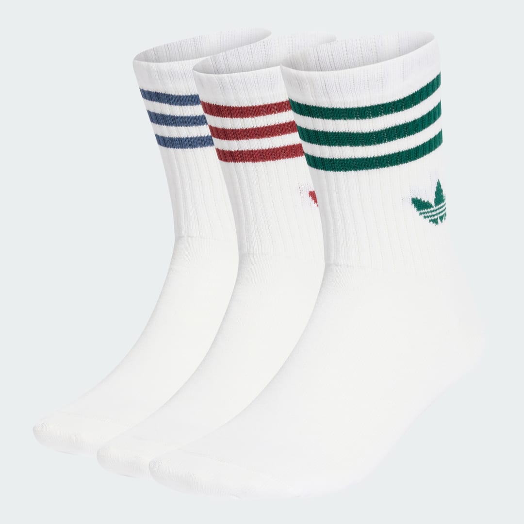 Ponožky adidas Performance 3-Stripes Crew Socks 3-Pack Rôznofarebný | KT1690, 0