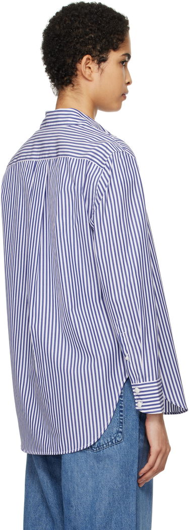 Košeľa rag & bone Striped Poplin Shirt Modrá | WAW22FA050ZE50, 2