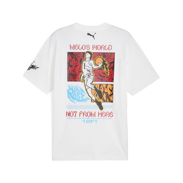 Tričko Puma Melo Phoenix Basketball T-Shirt Biela | 630688_01, 6
