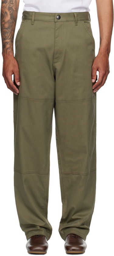 Nohavice Moncler Moncler Gabardine Trousers Zelené | K20912A00003598R1, 0