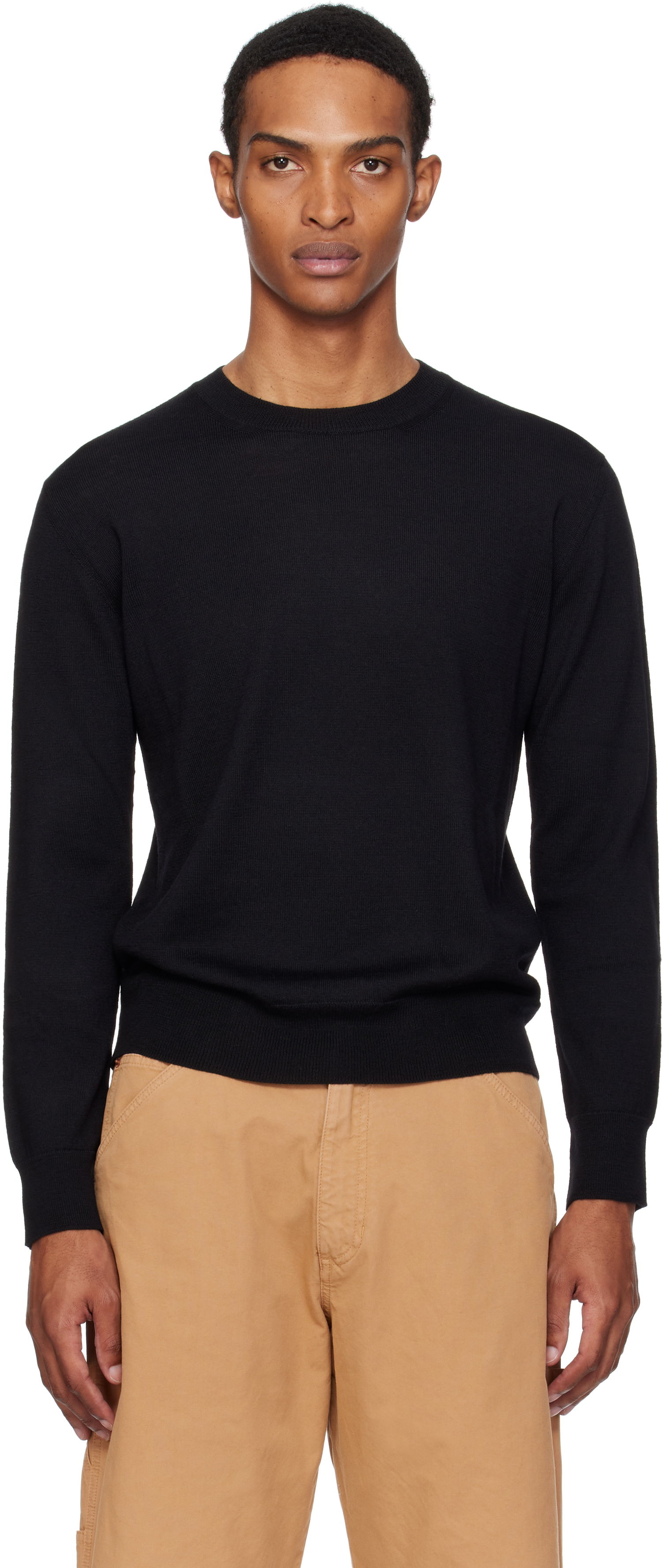Sveter Maison Margiela MM6 Maison Margiela Elbow Patch Sweater Čierna | SH0HL0032 M13133, 0