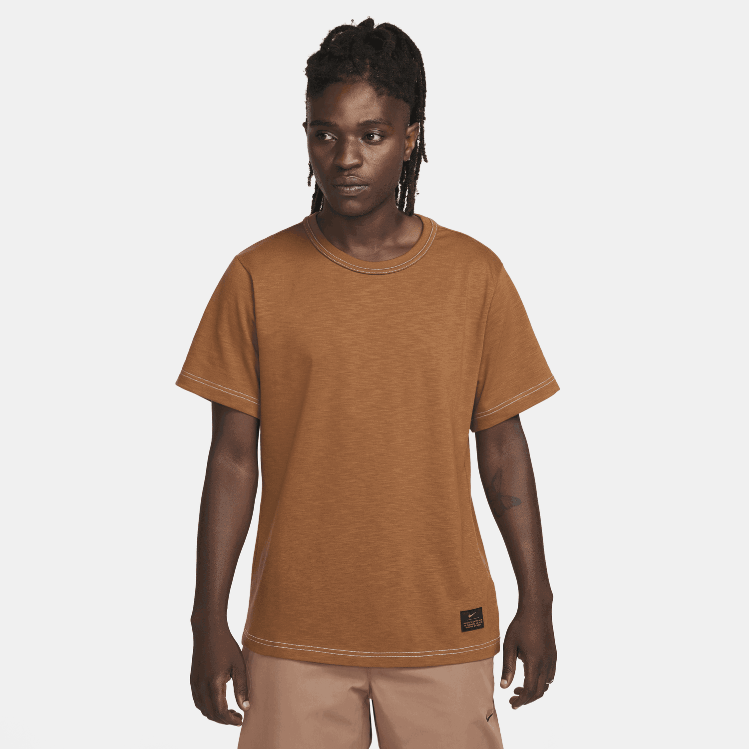 Tričko Nike Life Short-Sleeve Knit Top Oranžová | FN2645-281, 1