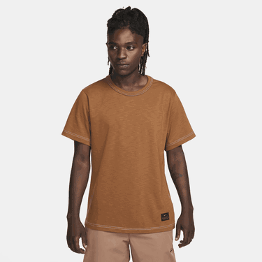 Tričko Nike Life Short-Sleeve Knit Top Oranžová | FN2645-281, 1