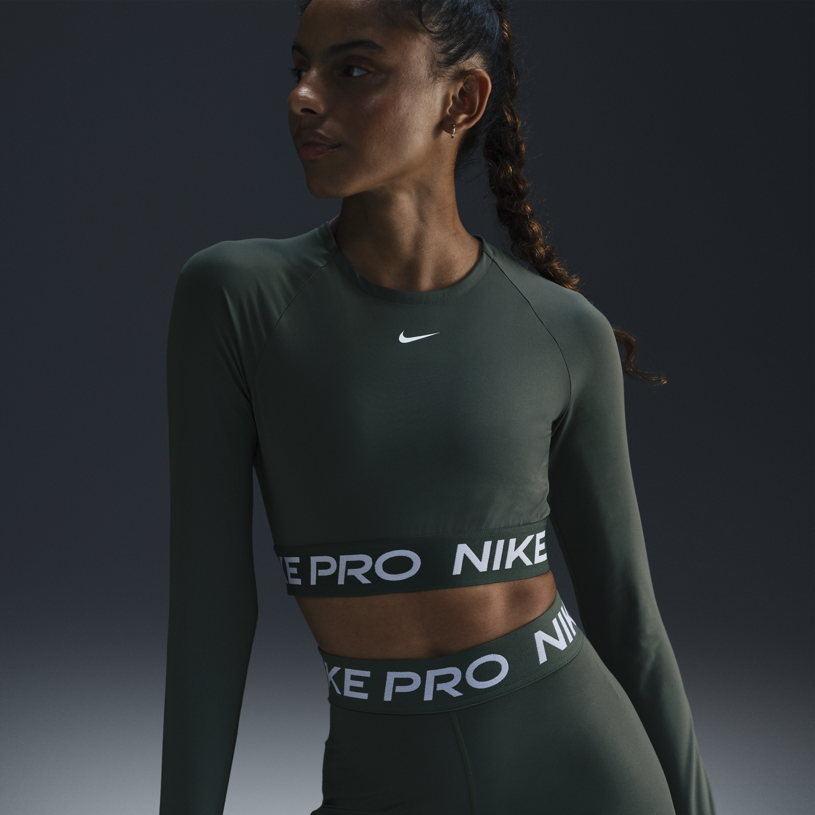 Pro Dri-FIT Long Sleeve Crop Top