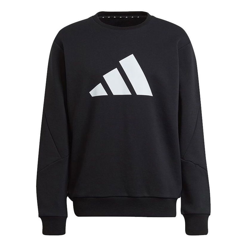 Mikina adidas Originals Crew Sweatshirt with Large Logo Čierna | H46507