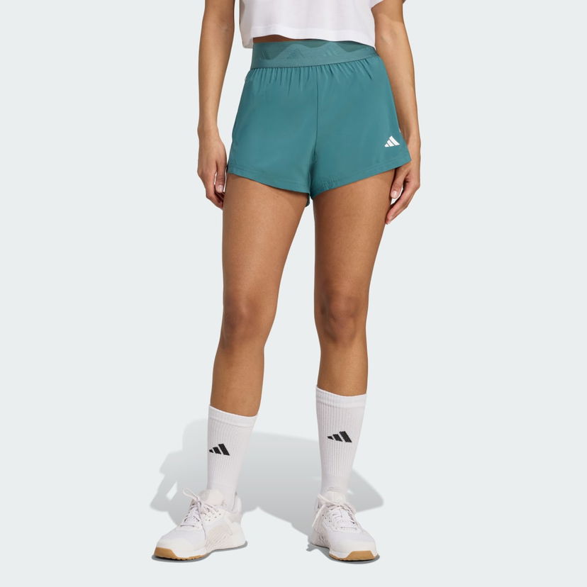 Šortky adidas Performance Hyperglam Woven Shorts Zelené | JX7388