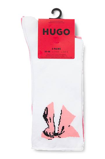 Ponožky BOSS Two-Pack of Short Socks HUGO Ružová | 50543156, 1