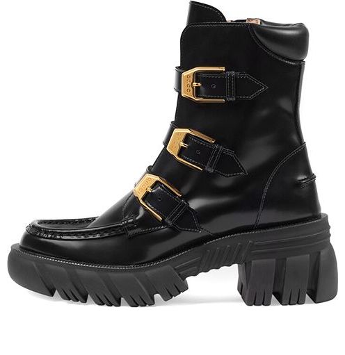 Tenisky a topánky Gucci Leather Ankle Boots Čierna | 663590-DKSD0-1000