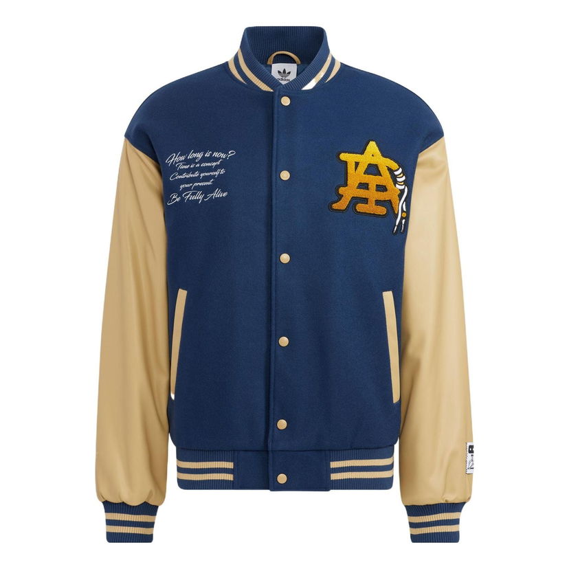 Bomber bunda adidas Originals MC Varsity Jacket Modrá | HZ7092