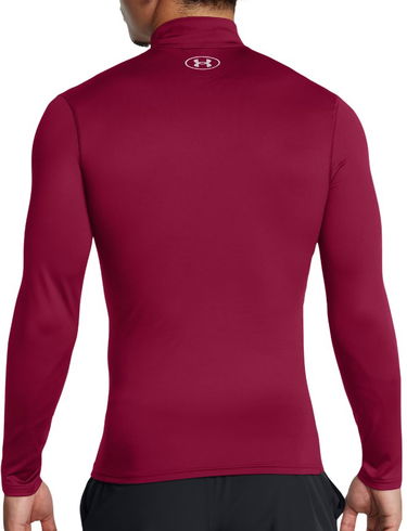 Tričko Under Armour Elite Mock Long Sleeve Compression Shirt Červená | 1386942-625, 3