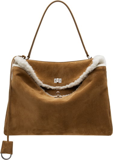 Tote bag Balenciaga Large Suede Tote Bag Hnedá | 789744-2ABAD-2590, 0