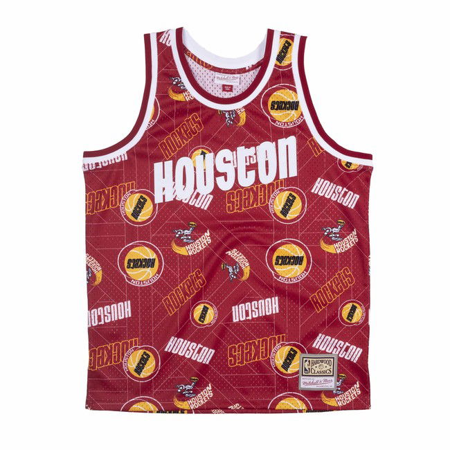 Dres Mitchell & Ness Houston Rockets Swingman Jersey Ružová | MSPOBW19081-HROPTRD, 0