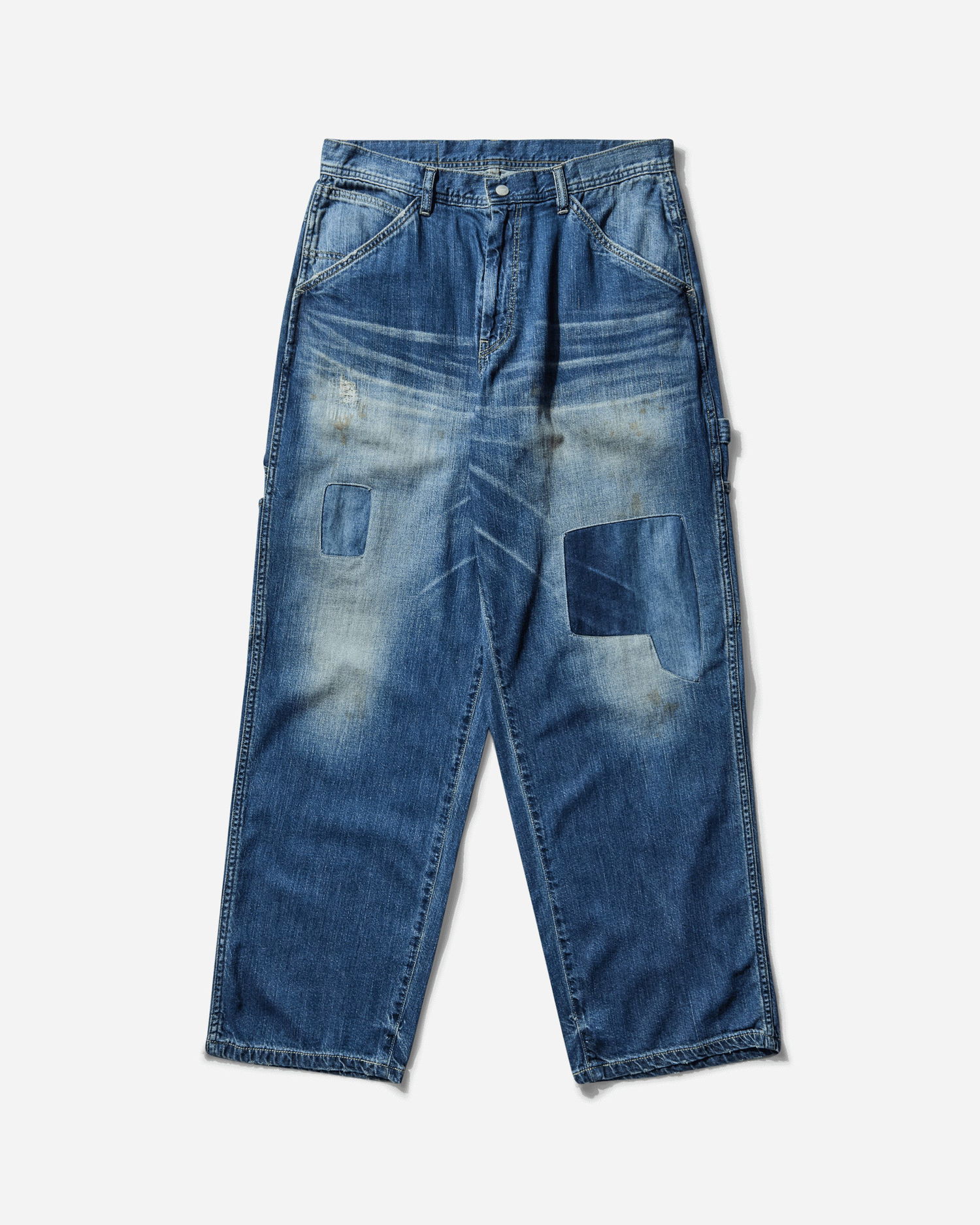 Džínsy Neighborhood Savage LW Denim Painter Pants Modrá | 251SPNH-PTM03 IN, 0