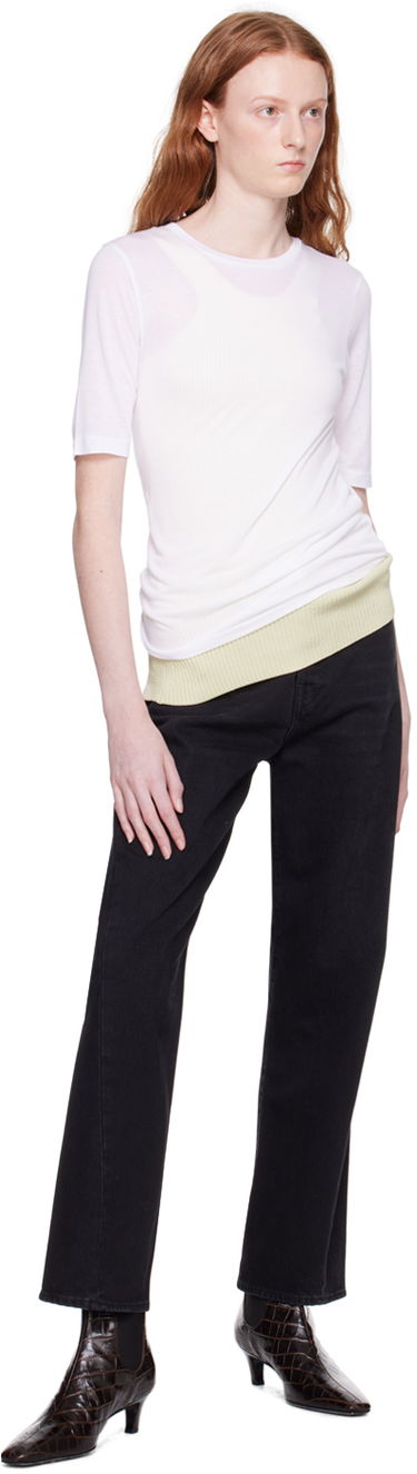 Tričko TOTEME Thin T-Shirt Biela | 221-452-780, 3