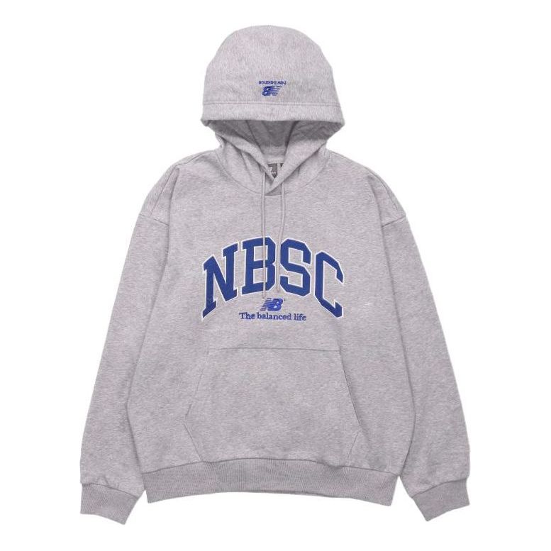 Mikina New Balance Print Logo Hoodie Šedá | 5CC44353-MGR
