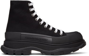 Tenisky a topánky Alexander McQueen Canvas Tread Slick High Sneakers "Black" Čierna | 604254W4L32, 0