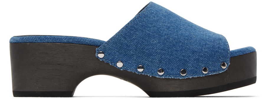 Oblečenie rag & bone rag & bone Mara Denim Clogs Modrá | WFF23PF015SA15, 0