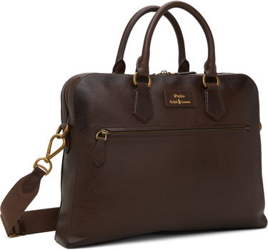 Kabelka Polo by Ralph Lauren Ralph Lauren Pebble Leather Commuter Briefcase Hnedá | 405962458002, 1