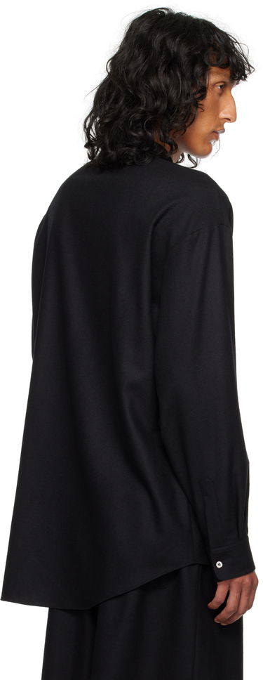 Košeľa The Row Oversized Wool Shirt Čierna | 827-W3301, 2