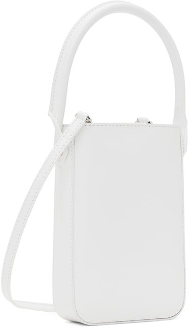 Kabelka BY FAR Mini Leather Crossbody Bag Biela | 23PFNTOWHWSMA, 1