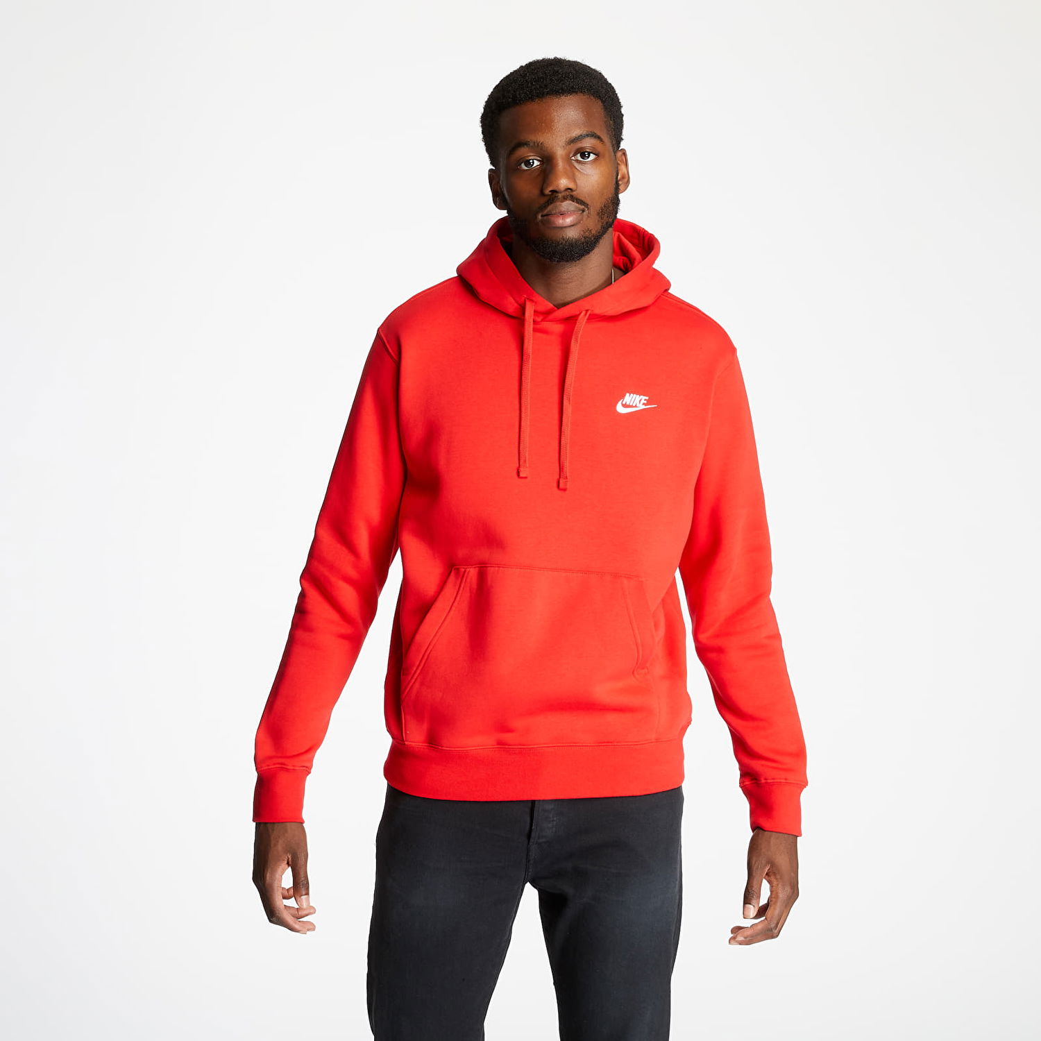 Mikina Nike Sportswear Club Hoodie Červená | BV2654-657, 1