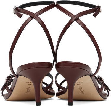 Starostlivosť o obuv Aeyde Aeyde Libby Leather Kitten Heel Sandals Vínová | A11-HS-GAIS55TB172-SS25-955-007, 1