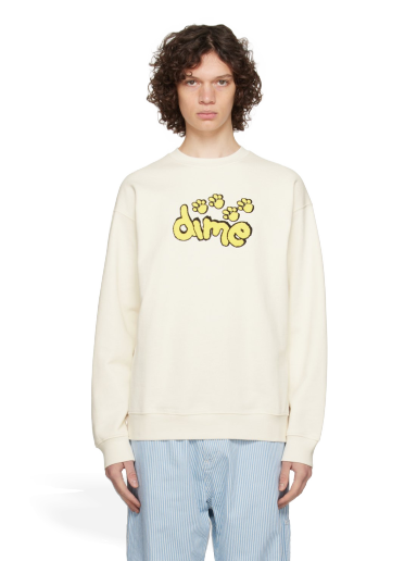 Mikina Dime Pawz Sweatshirt "Off-White" Biela | DIME23D2F14BON