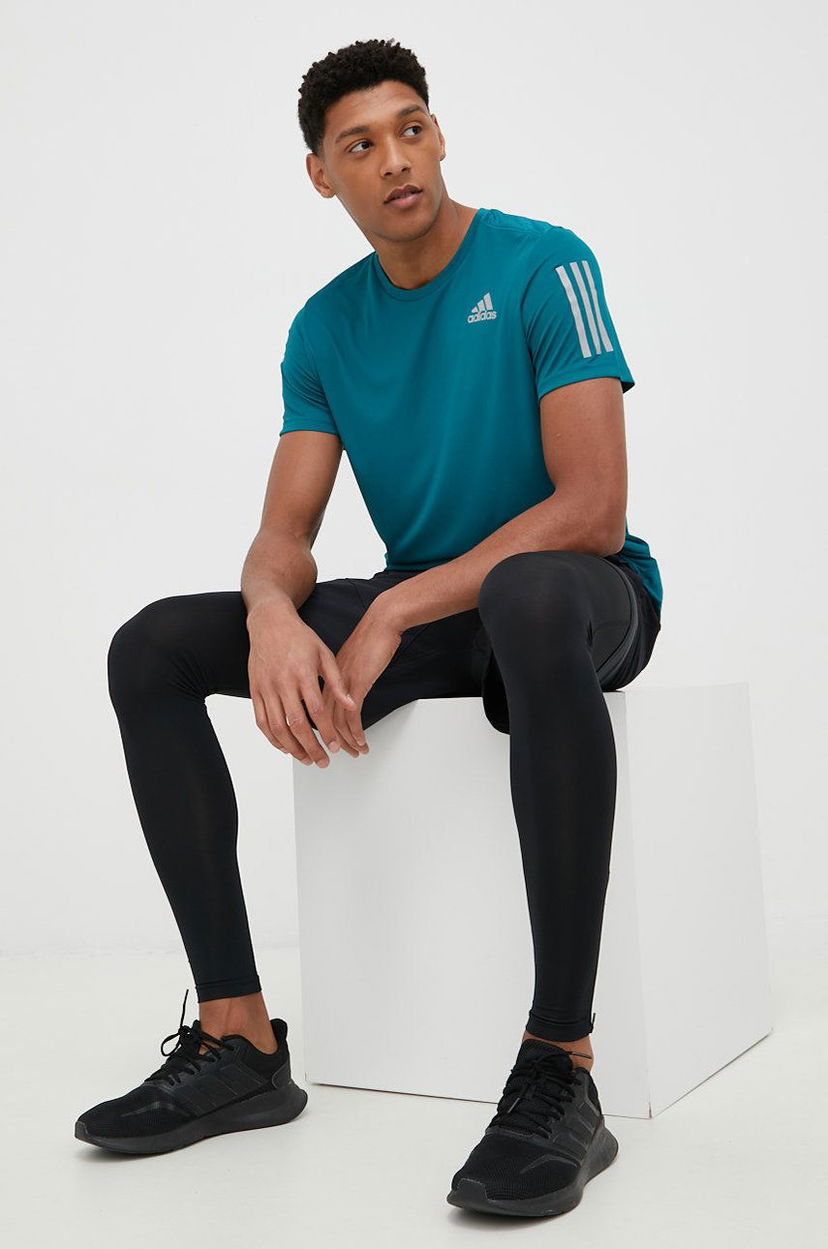 Tričko adidas Performance Performance Own The Run T-Shirt Zelené | HB7437