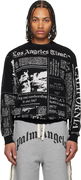 LA Times Edition Newspaper Print Sweater