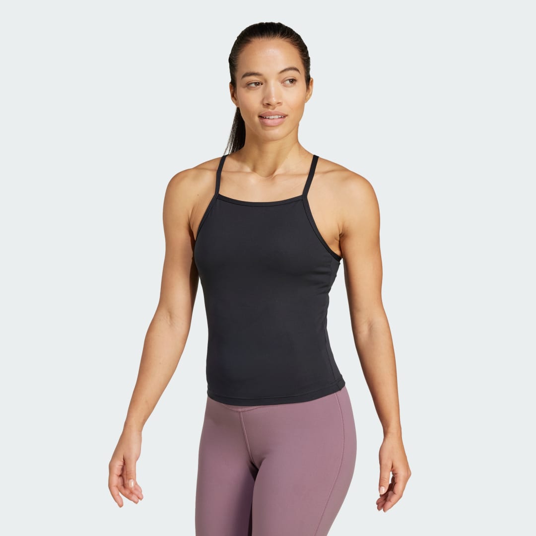 Tielko adidas Performance Yoga Studio Tank Top Čierna | IS6712, 0