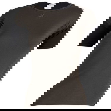 Tričko Courrèges Contrast T-Shirt Zelené | 324JTS147JS0070-B118, 0