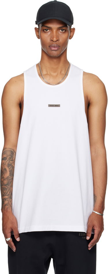 Tielko Fear of God Fear of God ESSENTIALS Vintage Fit Tank Top Biela | 125SP254234F, 0