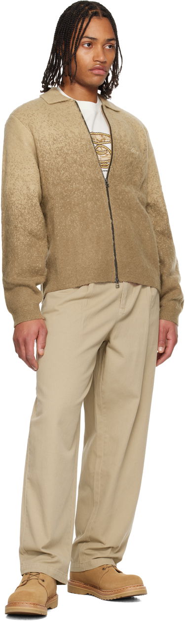 Sveter Dime Dime Mohair Double Zip Knit Sweater Béžová | DIMEHO258CAM, 3